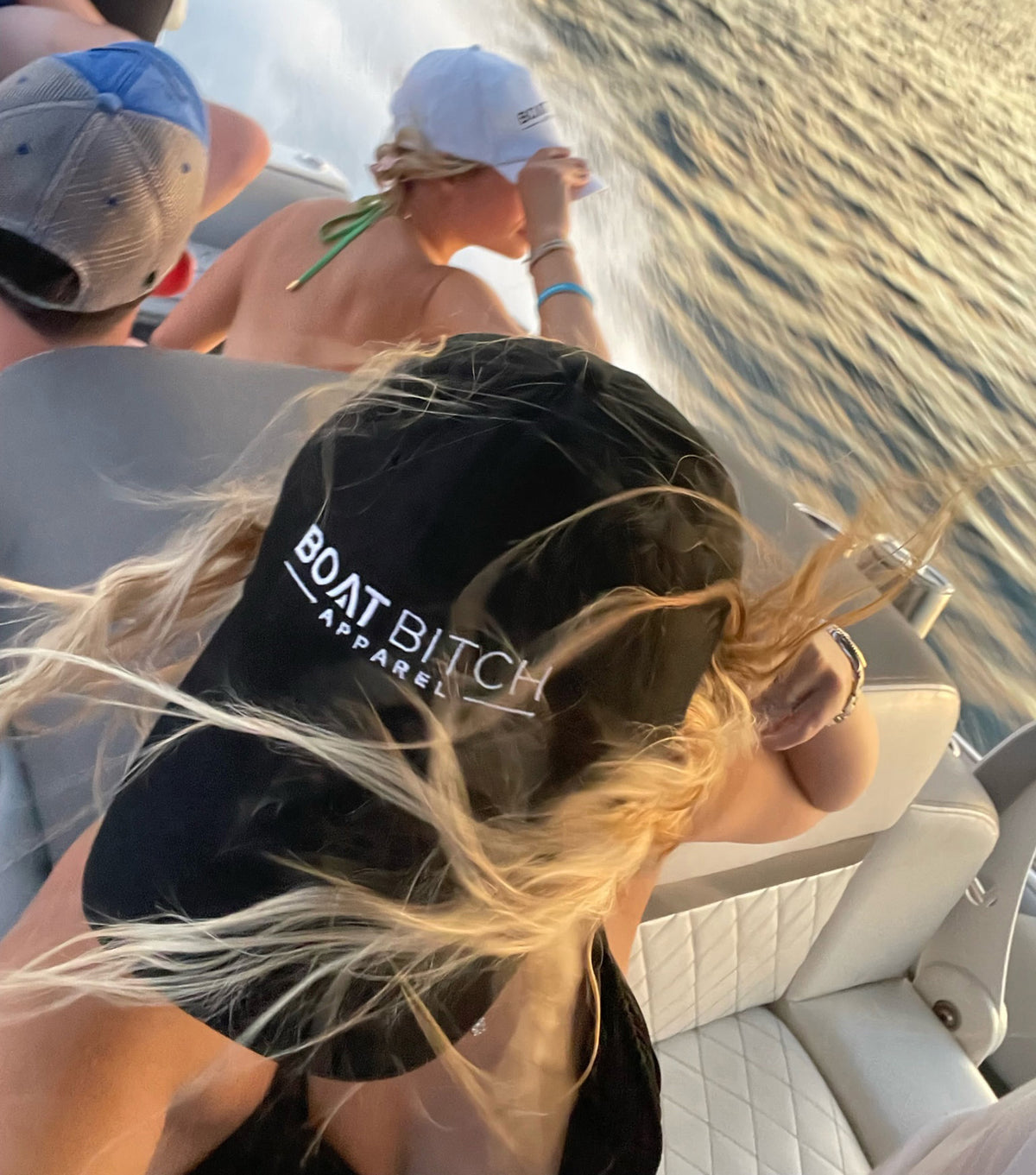 Boat Bitch Text Logo Hat